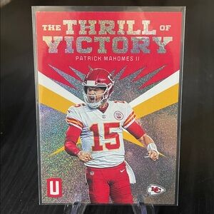 The Thrill of Victory Patrick Mahomes Football Card